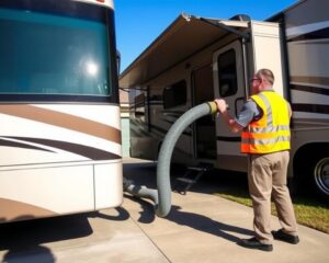 ﻿Built-In vs. External Pump for RV Holding Tank Emptying (Auberry)